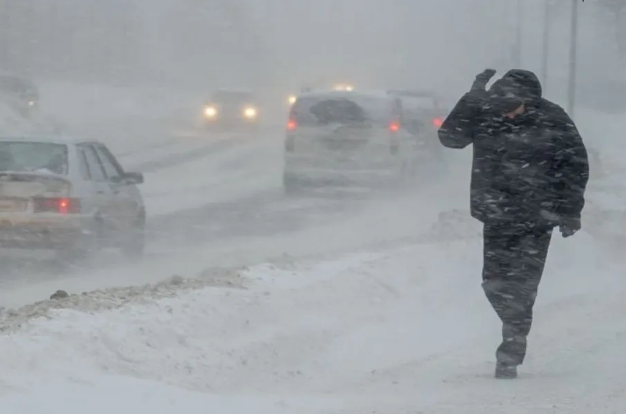 Штормовое предупреждение. Сильный снег